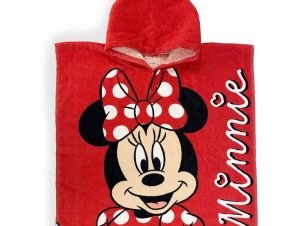 Πόντσο Θαλάσσης Quick Dry Disney Home Minnie 203 Red DimCol