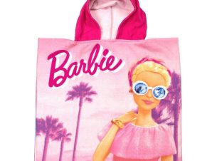 Πόντσο Θαλάσσης Quick Dry Mattel Barbie 86 Pink DimCol