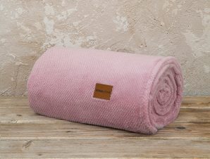 Κουβέρτα Fleece Μονή 150X220 Nima Mellow Pink (150×220)