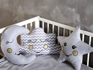 Διακοσμητικά Μαξιλάρια (Σετ 3τμχ) Sb Home Baby Deco Pillows Silver