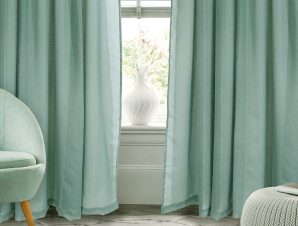 Κουρτίνα (450×270) Με Τρέσα Das Home Organza 2198 Aqua